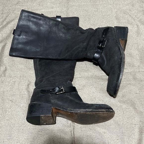Rag & Bone tall black leather riding boots 8.5 - Picture 4 of 12